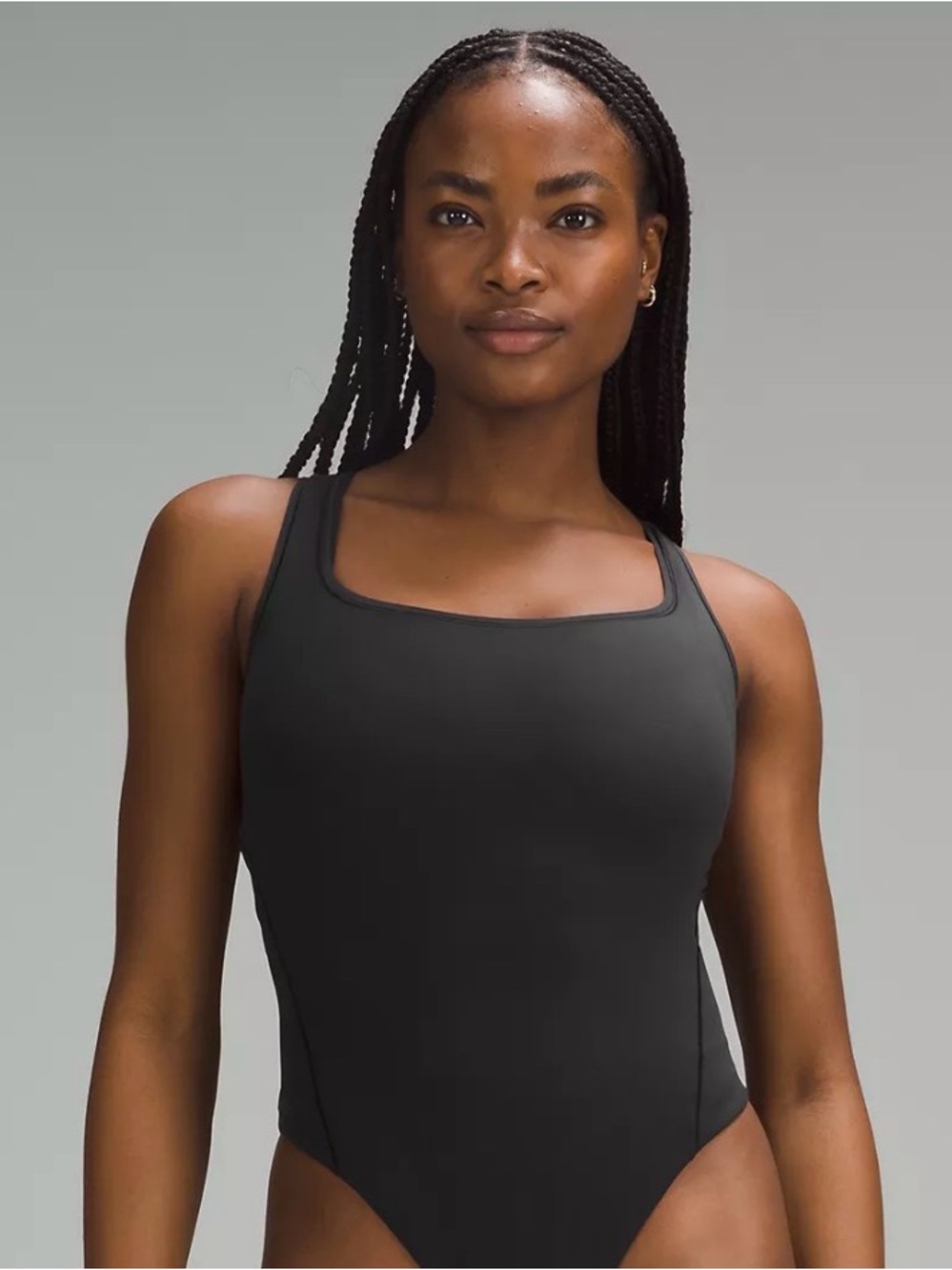 Wundermost Ultra-Soft Nulu Square-Neck Sleeveless Bodysuit